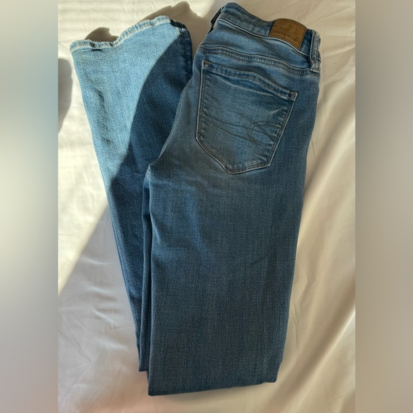 American Eagle Outfitters Blue Straight Leg Jeans - Picture 1 of 7